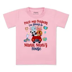Arvesa Kids Sports Printed V-Neck Applique T-shirt-picture-34