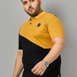Zigo Colourblocked Polo Collar Applique T-shirt-image-40
