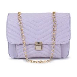 Spice Art lavender Solid Medium Envelope Shaped Cross Body Bag-43