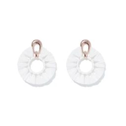 Forever New Charli Metal & Raffia Stud Earrings-1