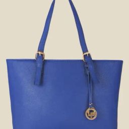 Lino Perros Blue Leather Tote Bag-image-4