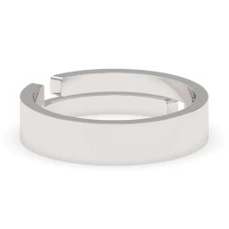 Clara 92.5 Sterling Silver Adjustable Size Hero Band Ring for Men-24