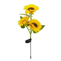 GIGAWATTS Sunflower Design Solar Powered LED Stake Lights BIS Approved Garden Decor Lamp, GW-918-31