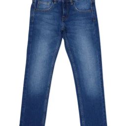 Pepe Jeans Boys Blue Solid Jeans-image-90