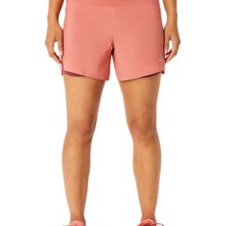 Asics Road 2-N-1 5.5In Red Sports Shorts-image-6