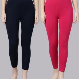 TWIN BIRDS Women Pack Of 2 High Ankle Leggings-picture-42