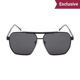 Ted Smith Grey Square Polarized Unisex Sunglasses-image-83