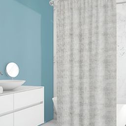 ArtzFolio White & Black Printed Waterproof Shower Curtain-image-111