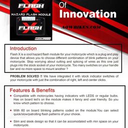 Meenu Arts Flash X Hazard Module, Blinker/Flasher (60 Pattern) for Suzuki Access 125 BS6 image 3