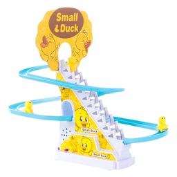 NEGOCIO 3 Duck Slide Toy Set, Funny Automatic Stair-Climbing Ducklings Cartoon Race Track Set Little Lovely Duck Slide Toy with Lights and Music - PACK OF 1 - COLOR MAY VARY-17