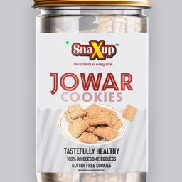 SnaXup Jowar Cookies Organic & Vegan 100% Natural & Preservatives Free - 250g-21
