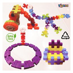 Toyshine Tetris Blocks Toy Multicolour - 80 Pieces image 2