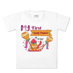 Arvesa Kids Typography Printed Applique T-shirt-picture-0