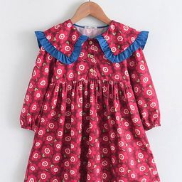 LULU & SKY Floral Print Empire Dress-image-58