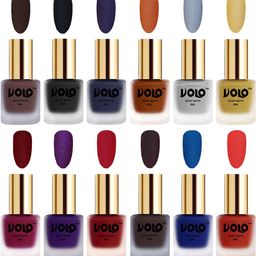VOLO Set Of 12 Velvet Matte Nail Polish - 8 ml Each-image-55