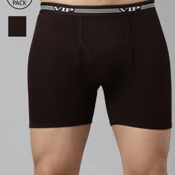 VIP Men Pack Of 2 Assorted Pure Cotton Trunks-picture-3
