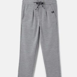 United Colors of Benetton Boys Grey Textured Trousers-image-52