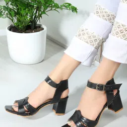 ICONICS Open Toe Block Heels image 1
