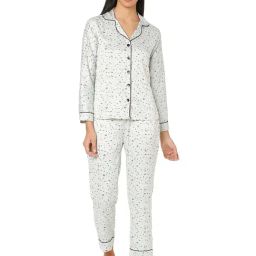 Smarty Pants Green Satin Print Shirt With Pyjamas-image-20
