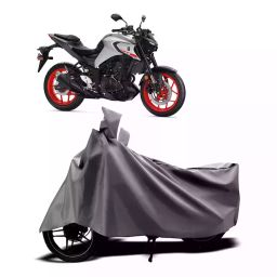 Auto Pearl Two Wheeler Cover with Bag for Yamaha MT 03, Silver-image-22