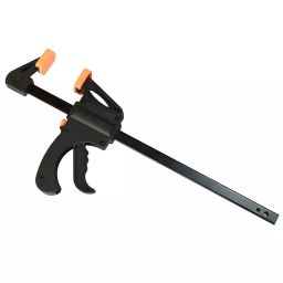 TileMaster Ratchet F Bar Clamp Reinforced Nylon & Carbon Steel Black 30.5 cm (12 inch) Size & 60 mm Length, TM-05-5