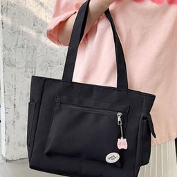StyleCast Structured Tote Bag with Applique image 2