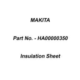 Makita Insulation Sheet Suitable For VR001C, Part No HA00000350-image-49
