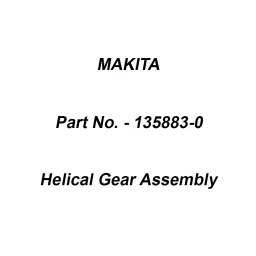 Makita Helical Gear Assembly Size 47 mm Suitable For MUM164D, Part No 135883-0-picture-45