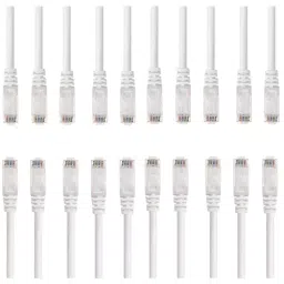 FEDUS RJ45 Cat6 Ethernet Patch Cable ‎White 1.5 m (Pack of 20 Pcs)-20