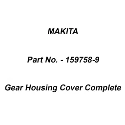 Makita Gear Housing Cover Complete Suitable For JN1601, Part No 159758-9-image-86