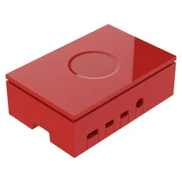 MULTICOMP PRO Raspberry Pi Enclosures & Cases CASE ASSEMBLY, RASPBERRY PI 4, ABS, RED, ASM-1900136-61-40