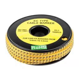 RS PRO Slide On Cable Markers Black on Yellow 3-4.2 mm, 8120880-image-35
