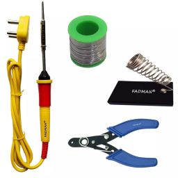 Fadman Basic Complete Part Type-4 Soldering Iron Kit, Wire Cutter, Stand, Solder Wire, Soldering Iron 25 W Simple (Flat Tip)-10