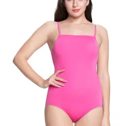 Amante Pink Padded Swim Suit-image-79