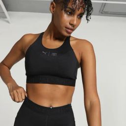 Puma Black Plain Sports Bra-image-19
