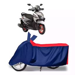 Auto Pearl Two Wheeler Cover with Bag for Yamaha Ray ZR BS6, Red & Blue-image-91