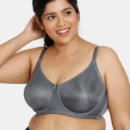 Zivame Grey Full Coverage Non-Padded Full Coverage Bra-image-85