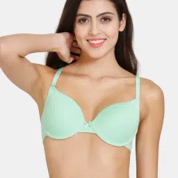 Zivame Green Medium Coverage Padded Push-Up Bra-image-27