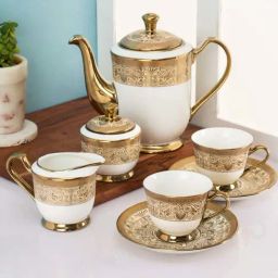 JCPL Golden Ceramic Tea Set-image-51