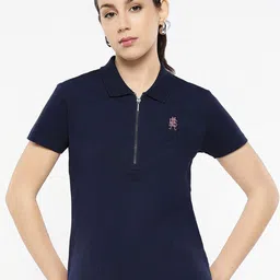 RAREISM Women Polo Collar Pockets T-shirt-image-83