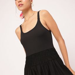 DressBerry Ethereal Touch Smocked Fit and Flare Dress-picture-15