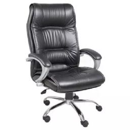 Stolica Exclusive Black Leatherette High Back Office Chair with Chrome Base-32