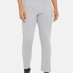 Ajile by Pantaloons Grey Melange Cotton Slim Fit Trackpants-picture-45