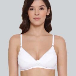 Lyra White Cotton Everyday Bra-17