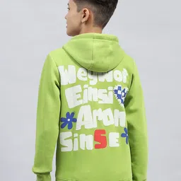 Monte Carlo Boys Green Printed Hooded Neck Full Sleeve Sweatshirt-picture-34