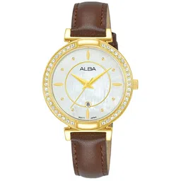 ALBA White & Gold Mother Of Pearl Watch AH7BF8X1-picture-50
