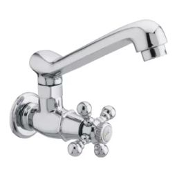 Plato Metalic Finish Roman Sink Cock Swivel Spout With Flange Size of 19.05 mm (3/4 Inch), R 209-22
