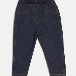 MINIKLUB Kids Navy Solid Jeggings-picture-12