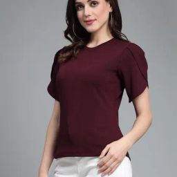 Style Quotient Wine Regular Fit Top-picture-9