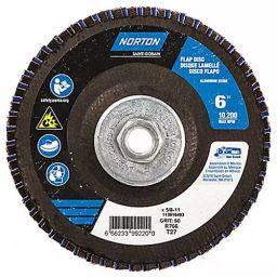 Norton 152.4 mm (6 Inch) P60 Grit Zirconia Alumina Flap Disc, 23Z675-image-99